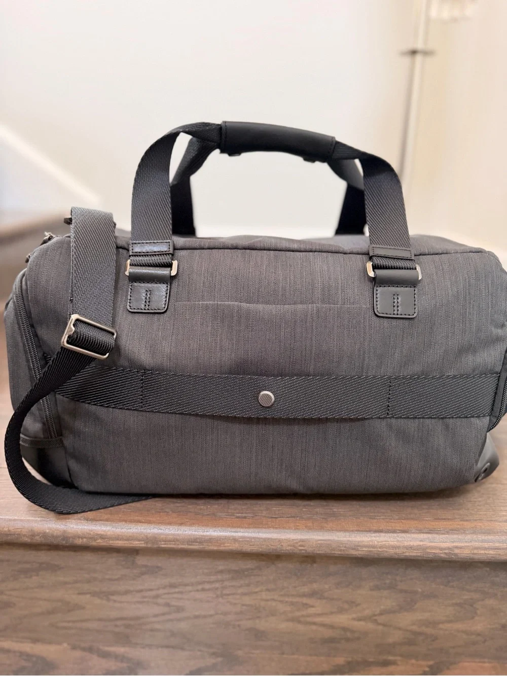 Tumi Gray Weekend Duffel Bag with Removable Shoulder Strap